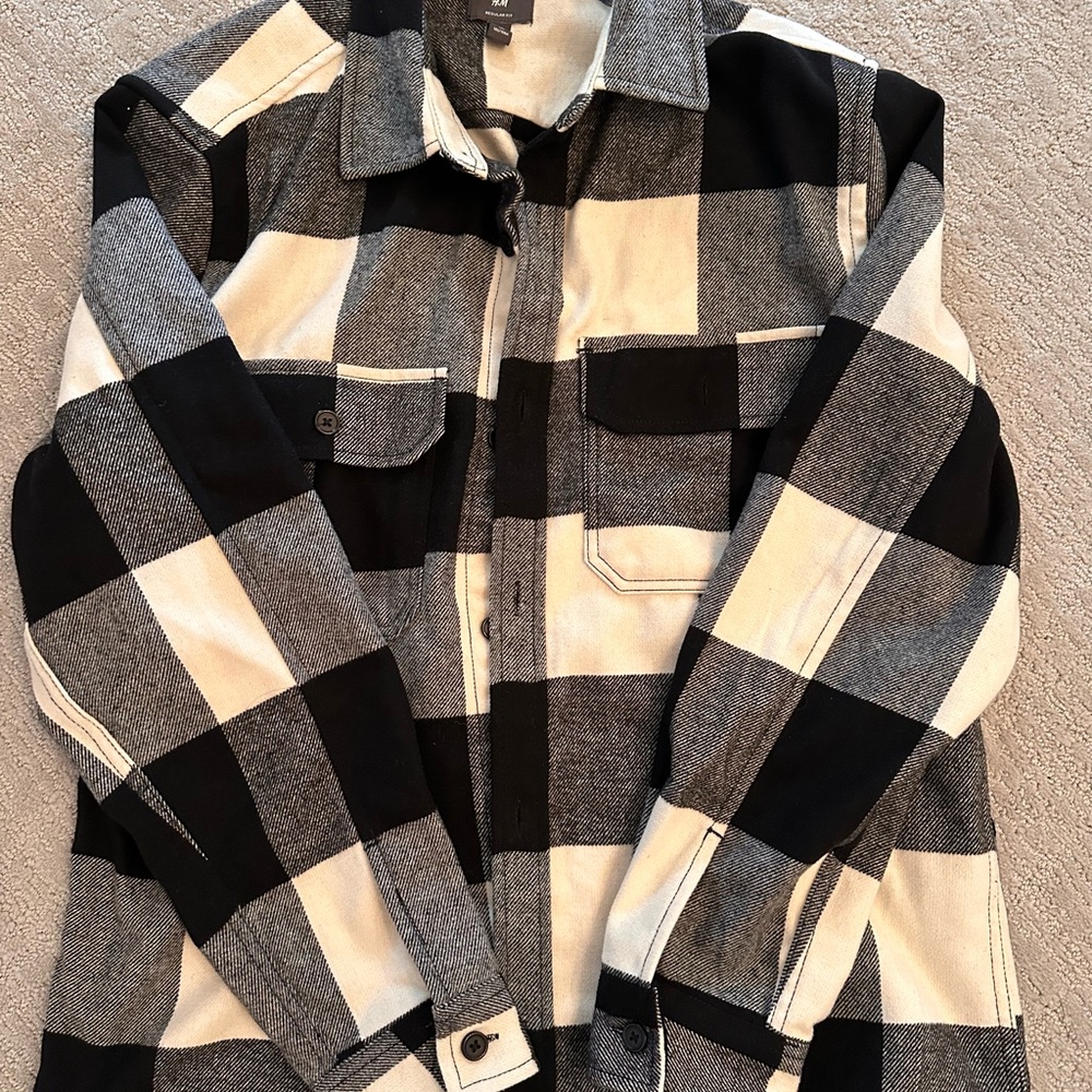 H&M Monochrome Plaid Men's Jacket